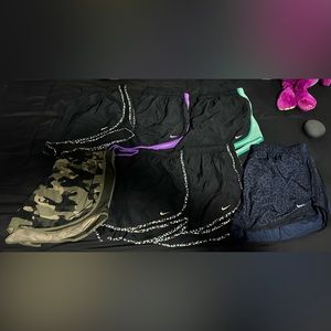 7 pairs of Nike shorts